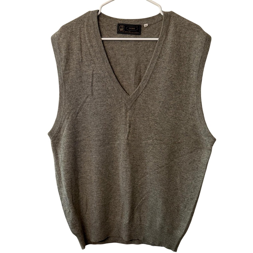 Gobi 100%‎ Cashmere V-Neck Sweater Vest  Mens XL